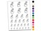 Bearded Dragon Lizard Looking Back Temporary Tattoo Water Resistant Fake Body Art Set Collection